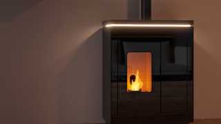 Modernes Feuermöbel im Wohnzimmer