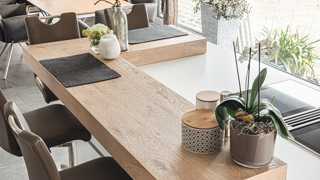 Kücheninsel mit Arbeitsfläche aus Holz, Osmo