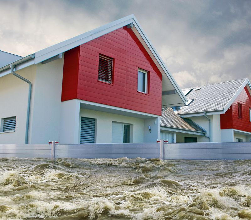 Hochwasserschutz für das Haus, PREFA GmbH Alu-Dächer und -Fassaden
